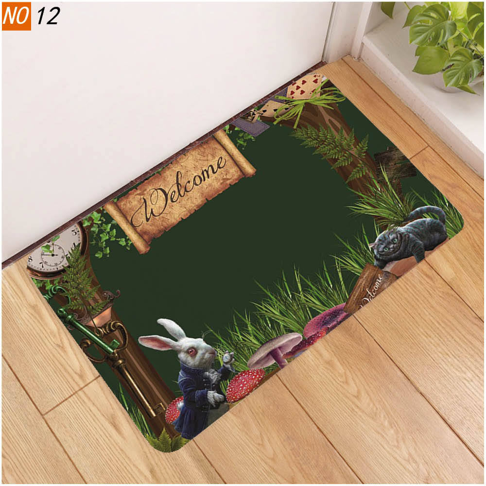 Welcome Cross-Border Flannel Mat