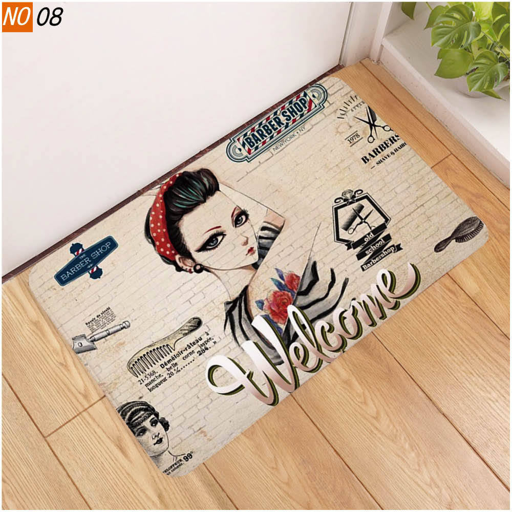 Welcome Cross-Border Flannel Mat