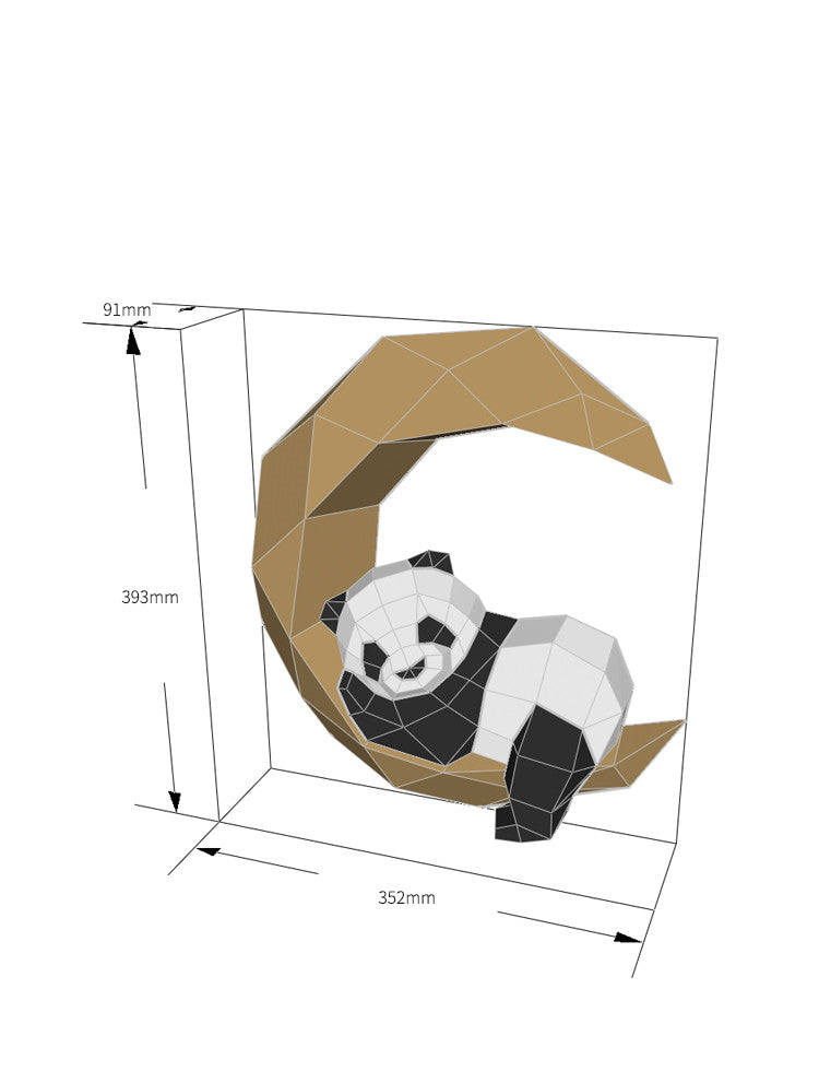 3D Moon Panda Model