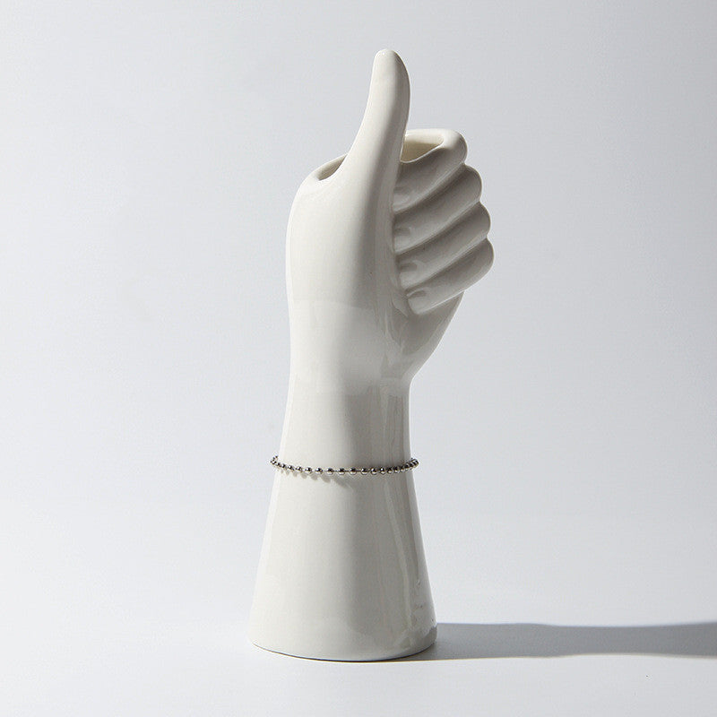 Ceramic Crafted Hand Vase