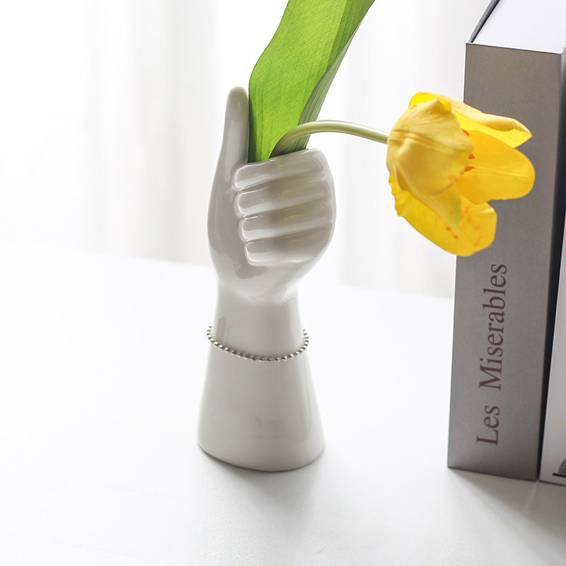 Ceramic Crafted Hand Vase