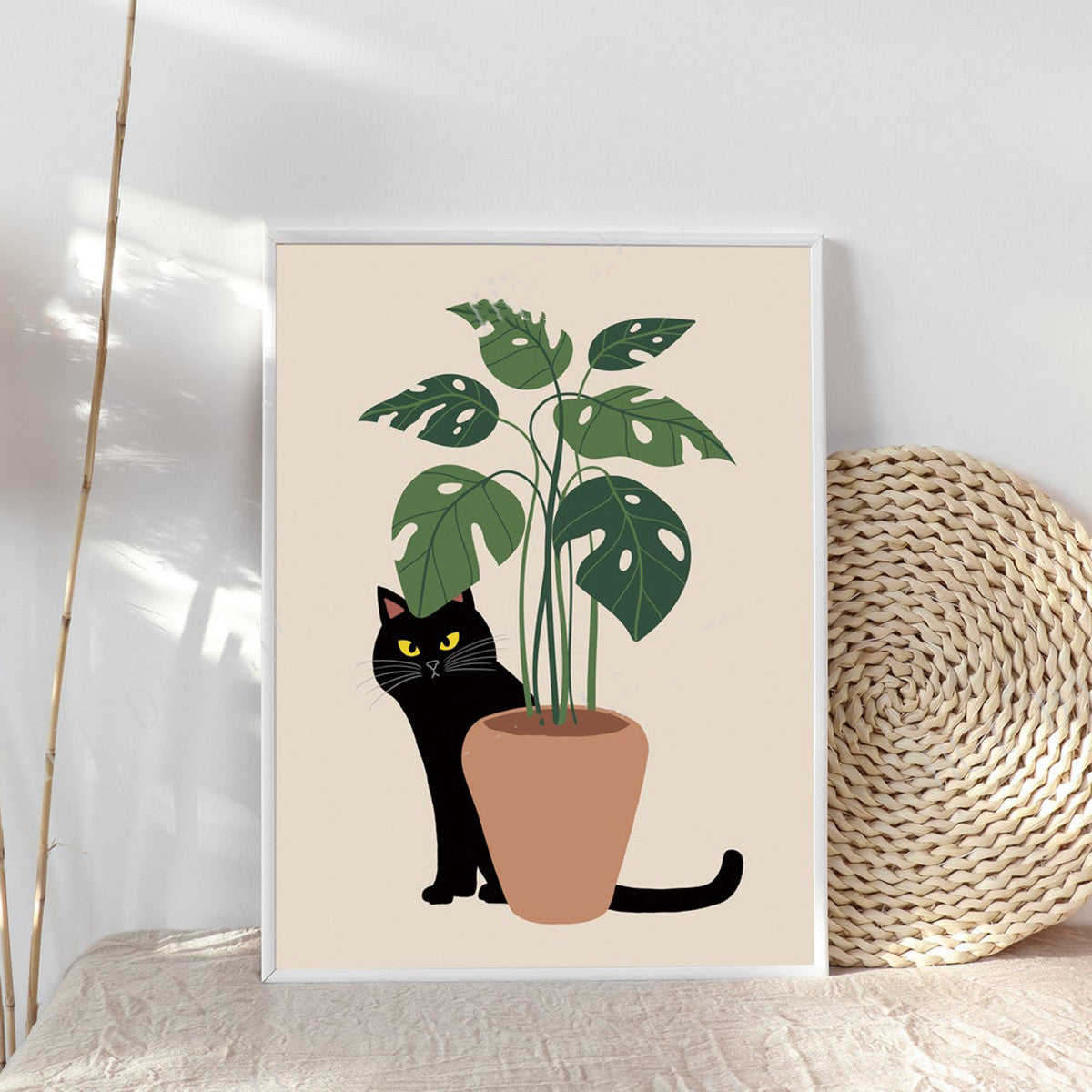 Cat Wall Cute Canvas Painting