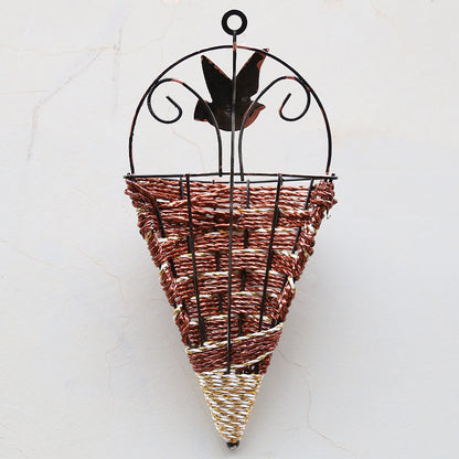 Artificial Rattan Flower Basket