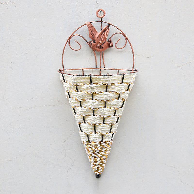 Artificial Rattan Flower Basket