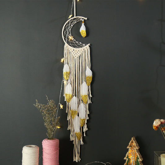 Crescent Dream Catcher Gold