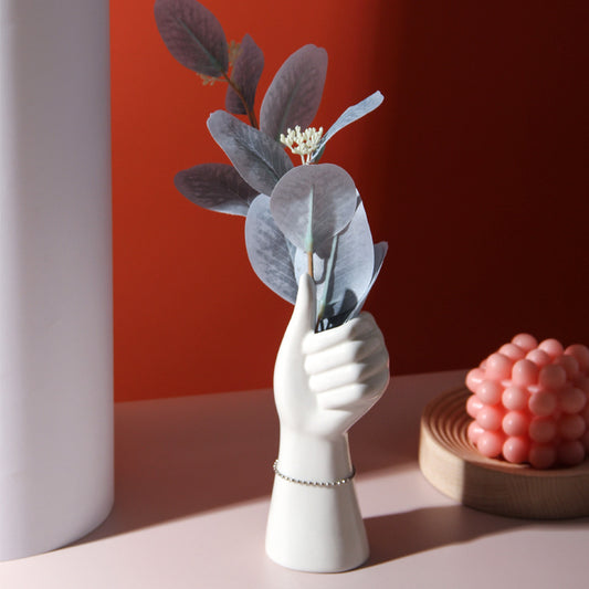 Ceramic Crafted Hand Vase