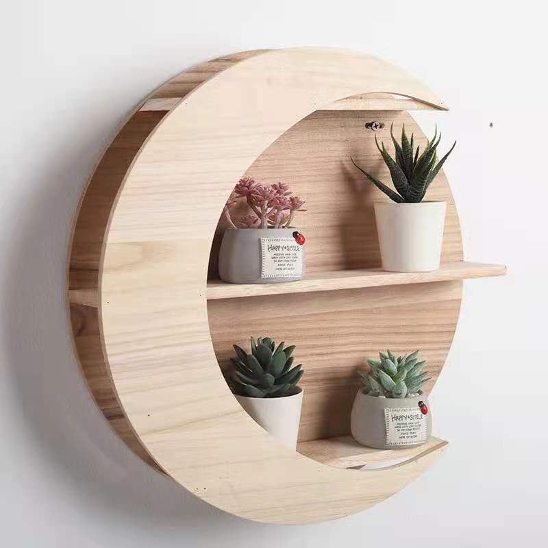 Wooden Wall-mounted Shelf